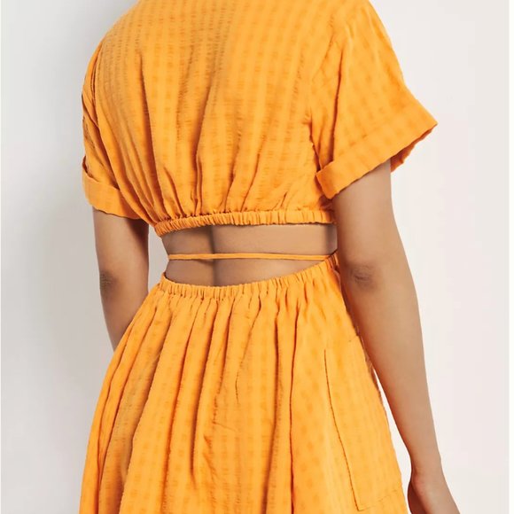 ANTHROPOLOGIE V-Neck Wrap Mini Dress - Picture 3 of 5